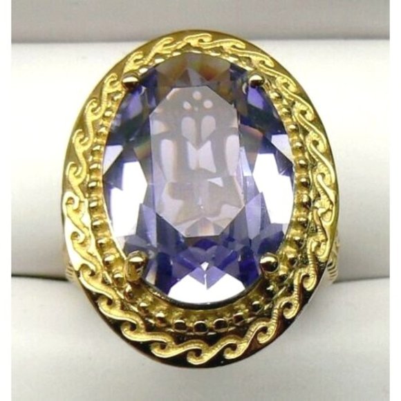 VERA WANG Simply Vera 18KT Gold over Silver sz 7 - Picture 3 of 13